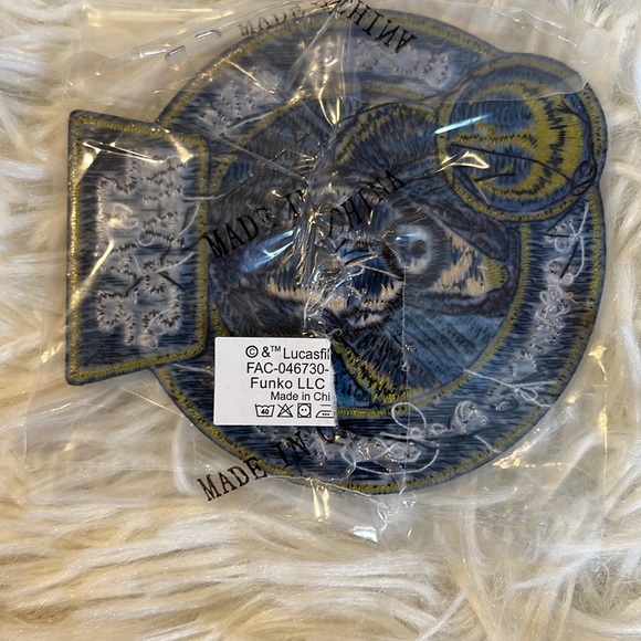 Star Wars patches and death star luggage tag Darth Vader Yoda New Sealed - Picture 8 of 9